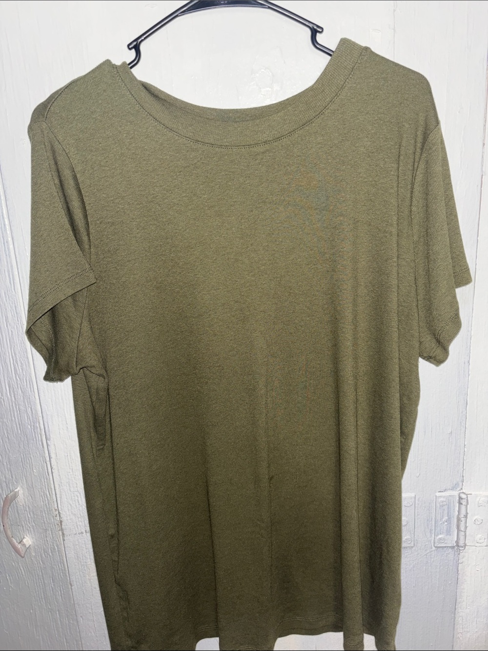 a new day Olive Crew Neck Short Sleeve Tee